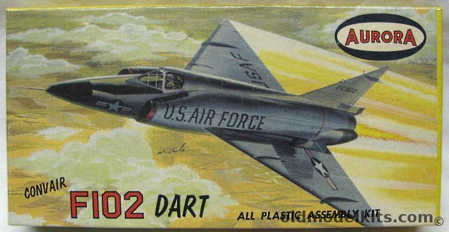 Aurora 1/121 Convair F-102 Dart - (YF-102 Delta Dagger), 290-29 plastic model kit